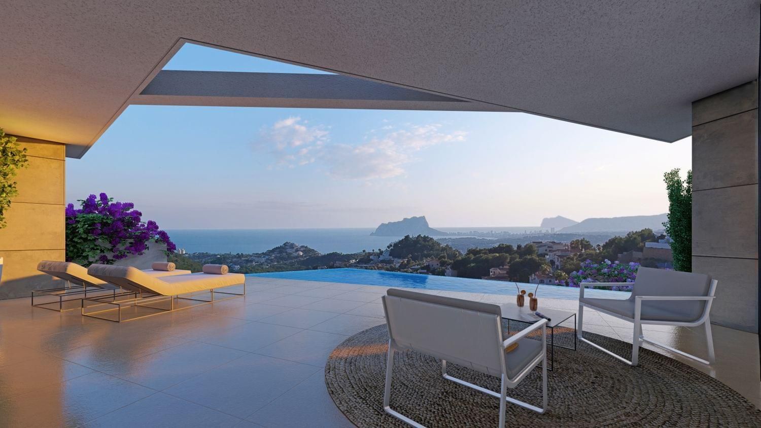 Staircase or internal access in new-build villa, Alcassar