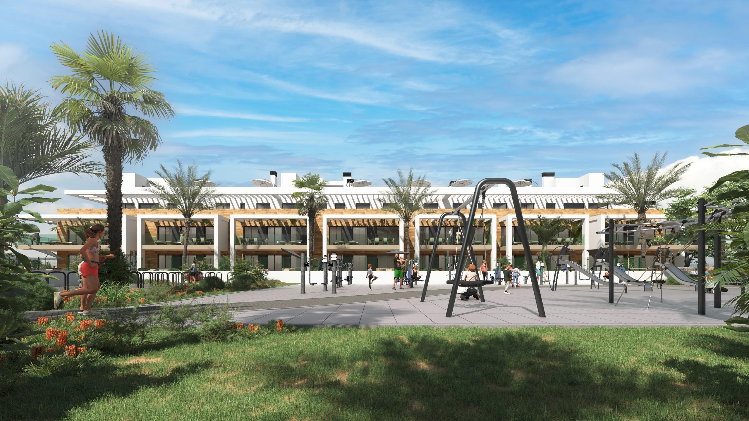 Building detail of the apartment in Serena Golf, Los Alcázares
