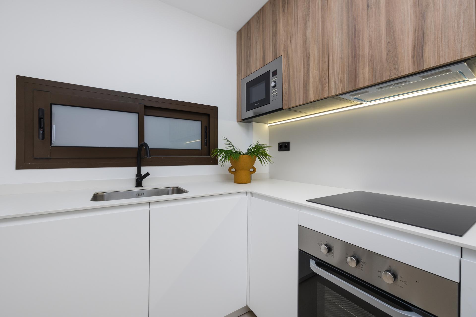 Ceiling height and window size in living room, Serena Golf apartment