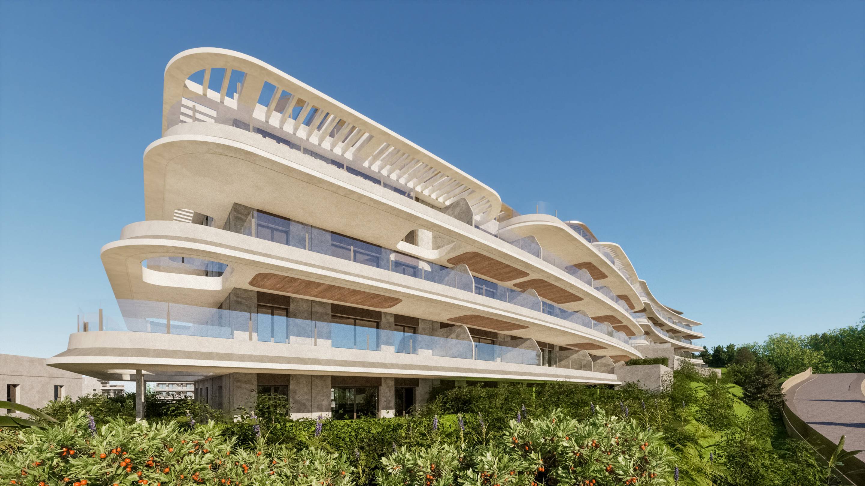 Apartment for sale in Hipódromo-Cerrado del Águila, Mijas - new build residential complex exterior