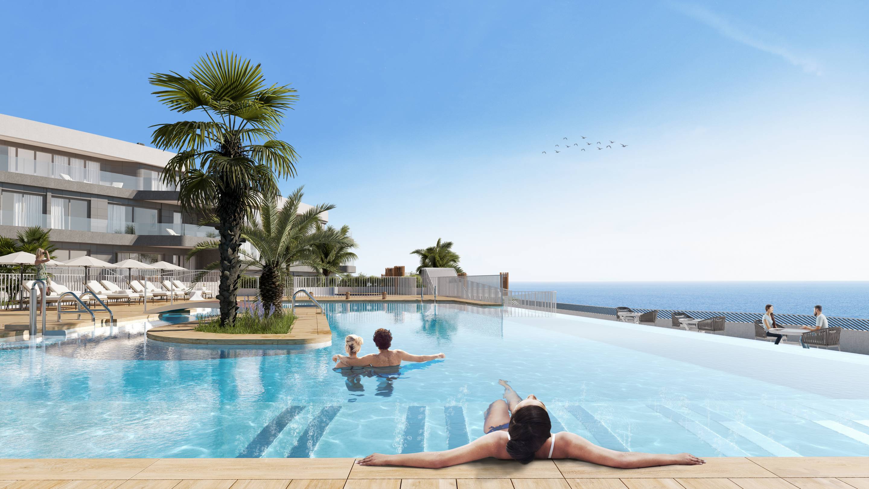Second bedroom in 4-bedroom penthouse, Isla del Fraile, Águilas