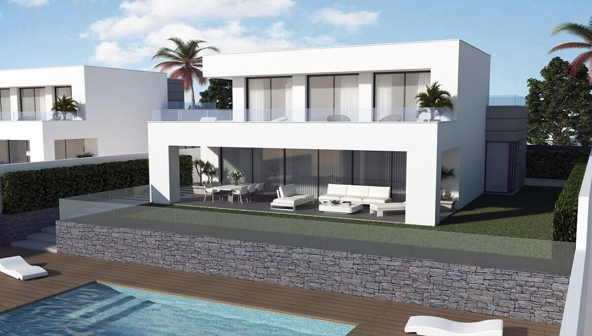 Villa for sale in El Castillo, Manilva - exterior view of new-build detached villa
