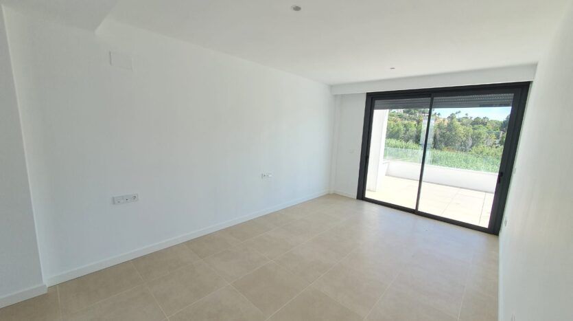 Rear exterior of 4-bed new-build villa, El Castillo, Manilva