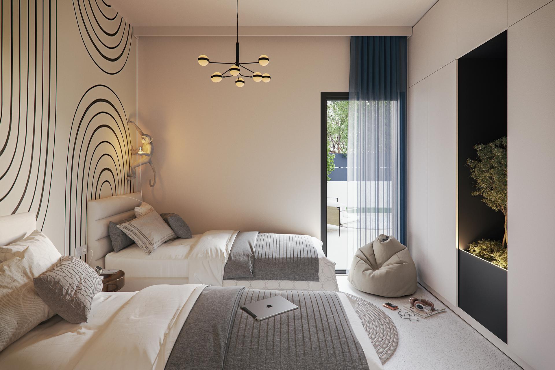 Outdoor terrace area of new-build villa in Pueblo, San Miguel De Salinas