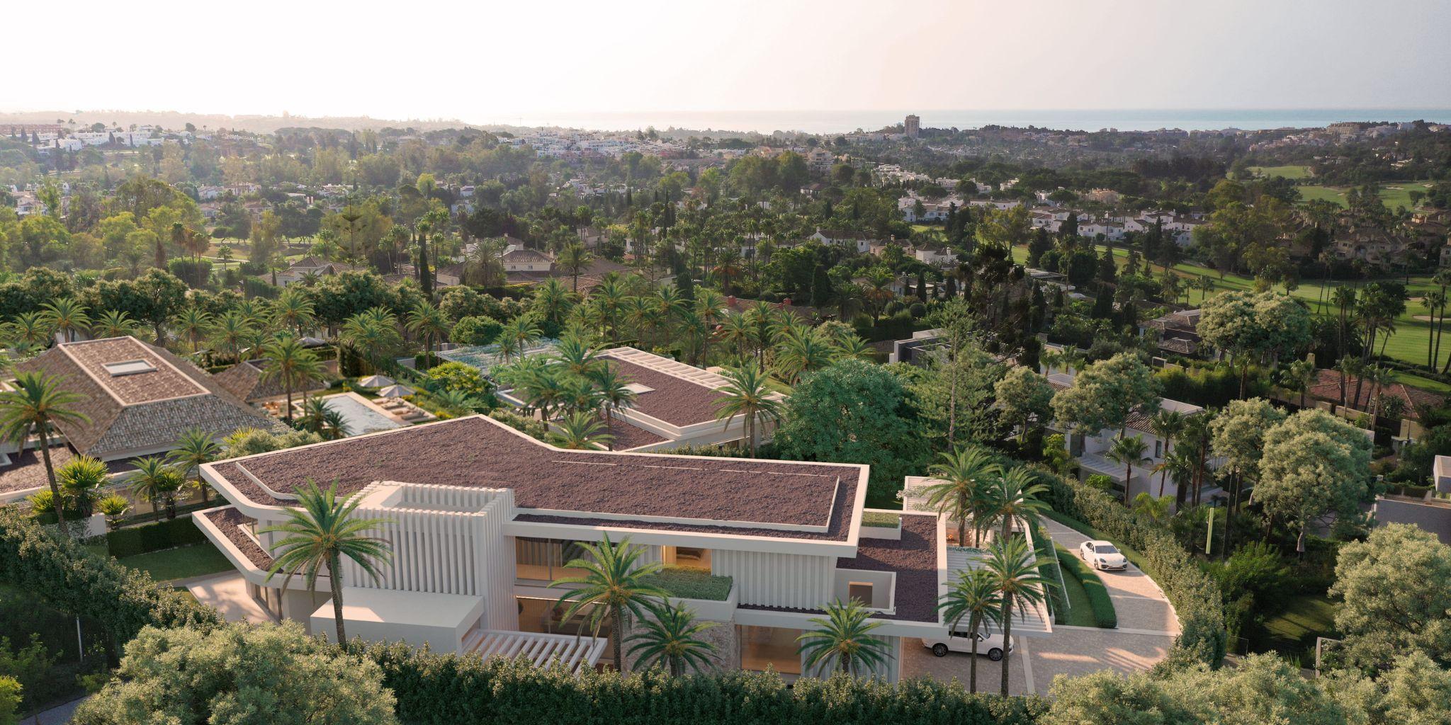Garden and outdoor area of new-build villa on 2,000 m2 plot, Las Brisas