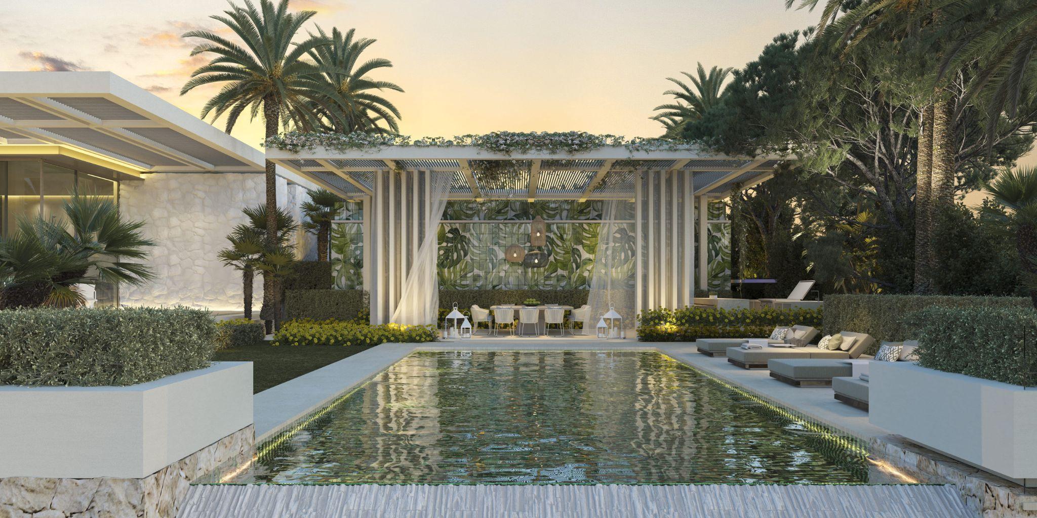 Bathroom in 7-bedroom new-build villa, Las Brisas, Marbella
