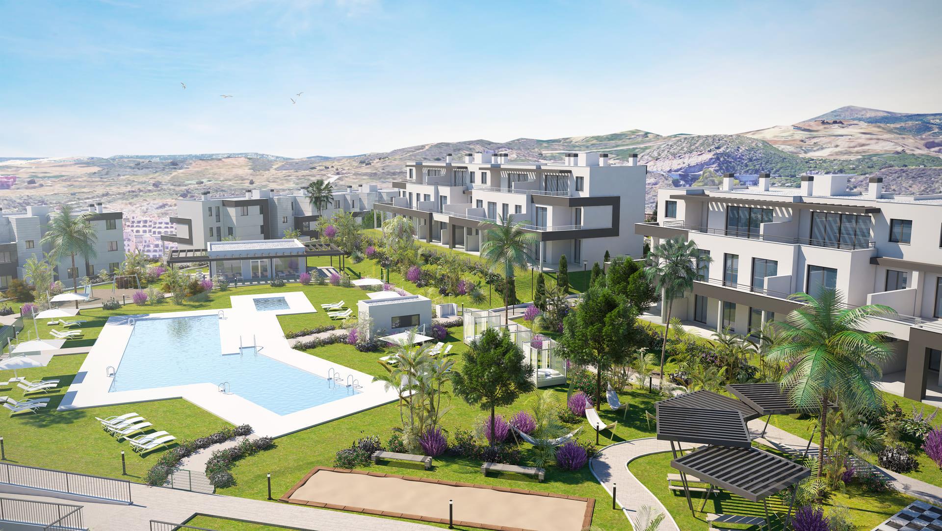 Bathroom in 4-bedroom new-build apartment, Valle Romano, Estepona