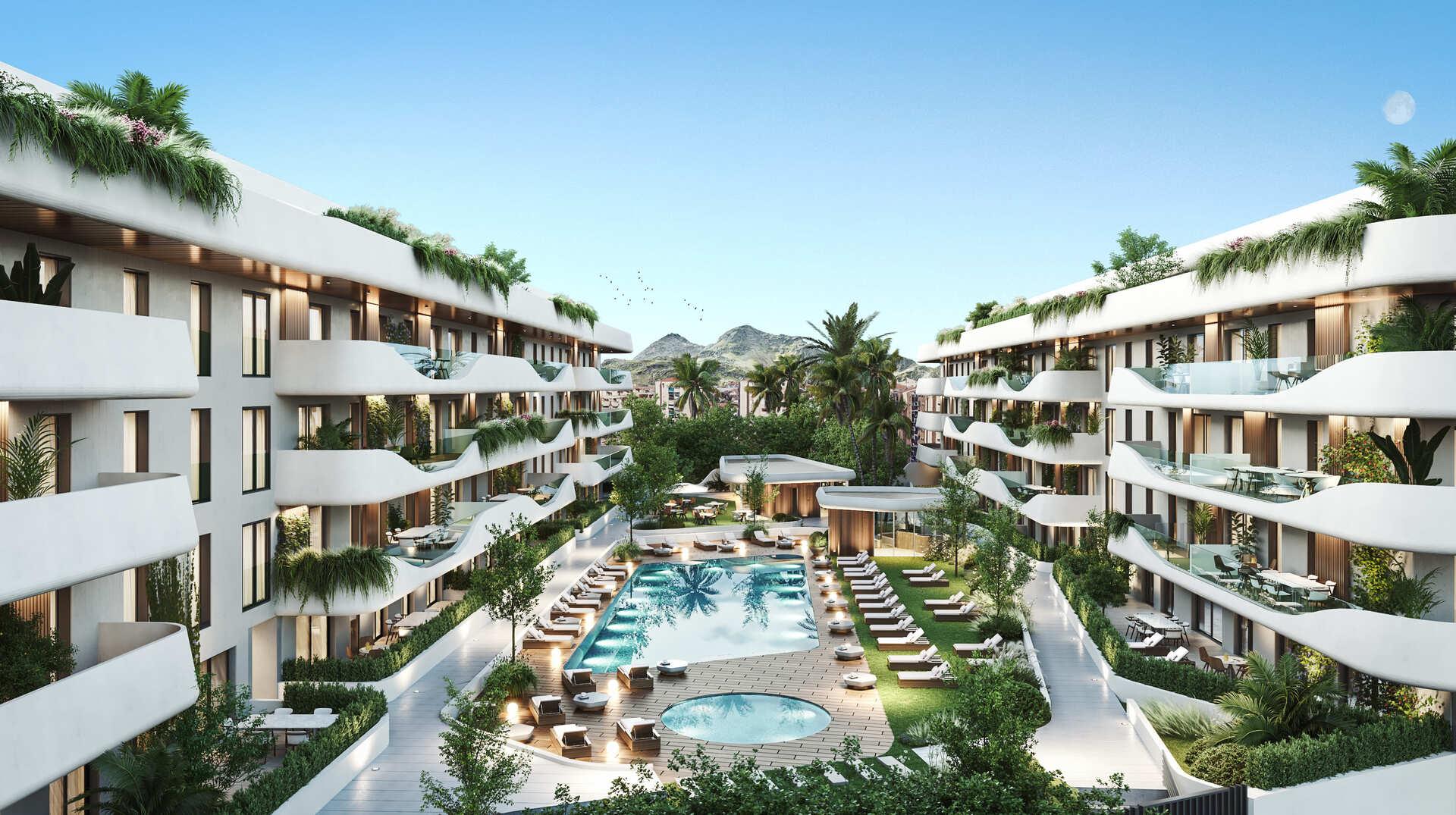 Kitchen in 3-bedroom new-build penthouse, San Pedro, Marbella