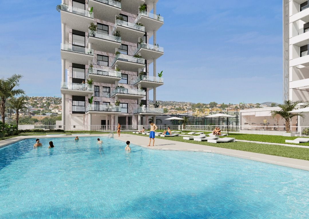 Balcony railing and outdoor space, new-build apartment, Playa Arenal-Bol