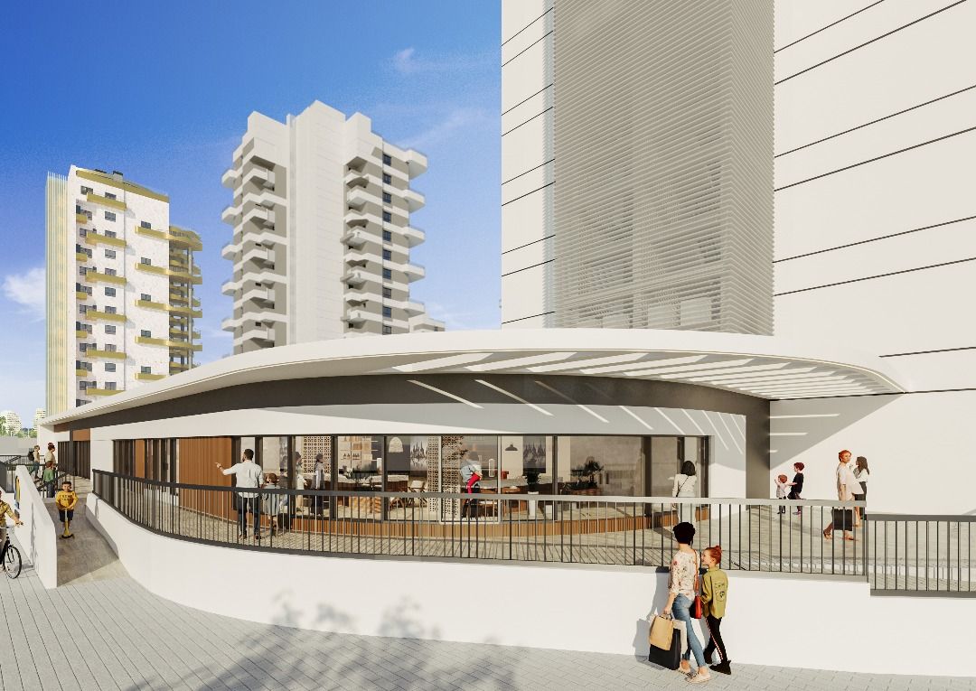 Kitchen worktop and appliances in penthouse, Playa Arenal-Bol