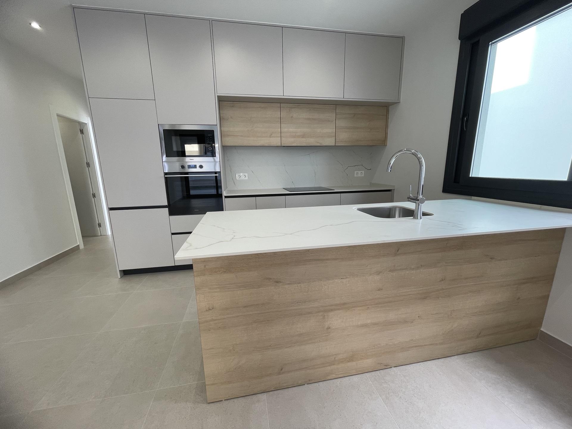 Upper outdoor space in new-build villa, Almoradi, Alicante