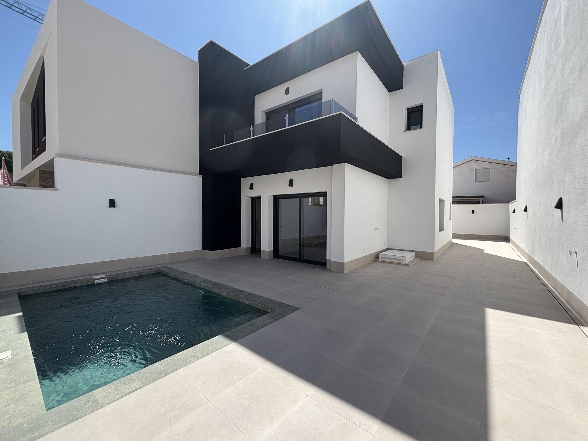 Living room in 3-bedroom new-build villa, Almoradi