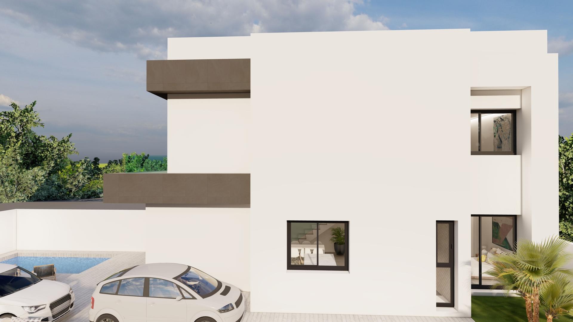 Master bedroom in 3-bedroom new-build villa, Almoradi