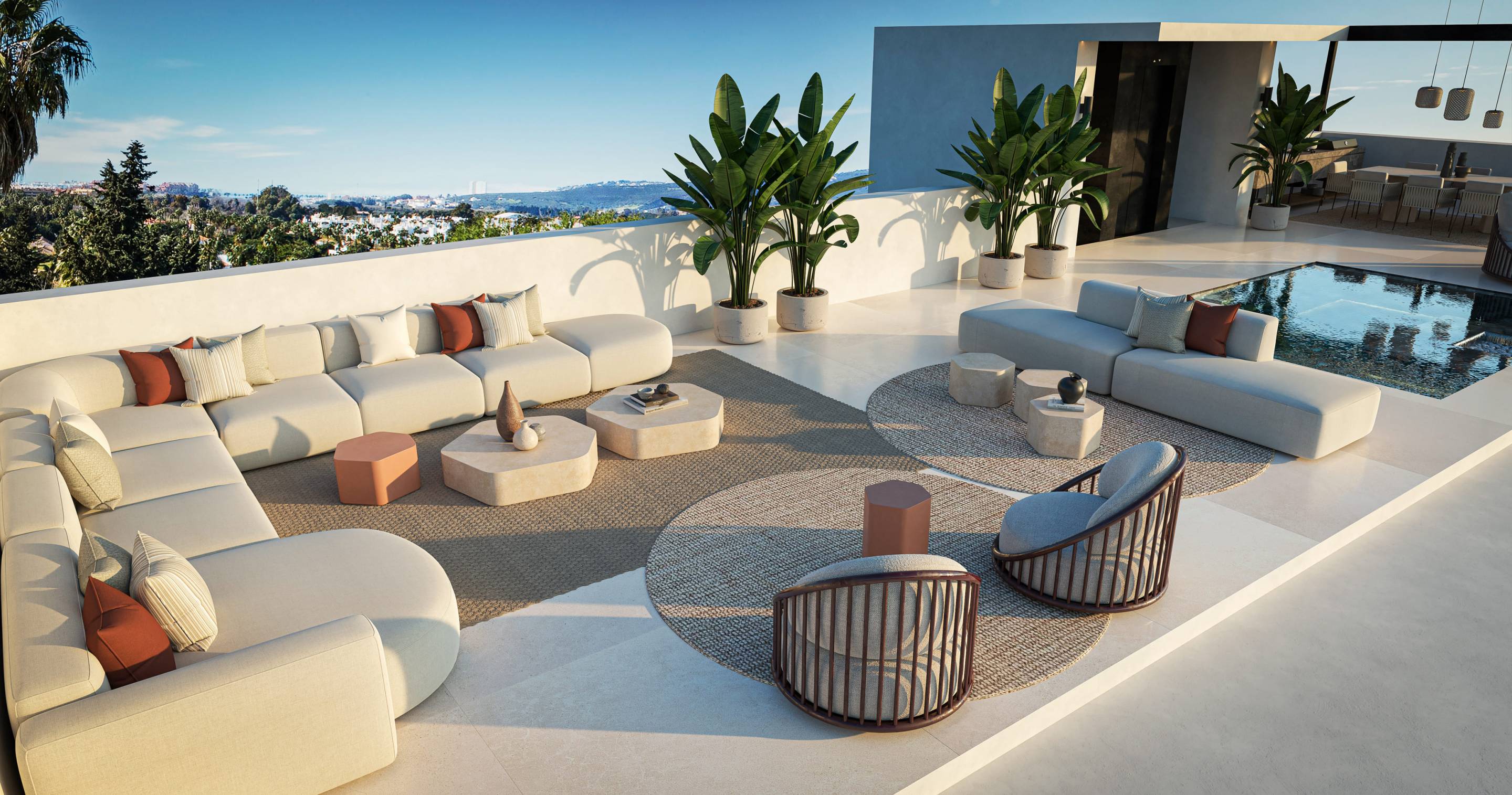 Pool or pool terrace area, 4-bedroom villa, Whater Gardens