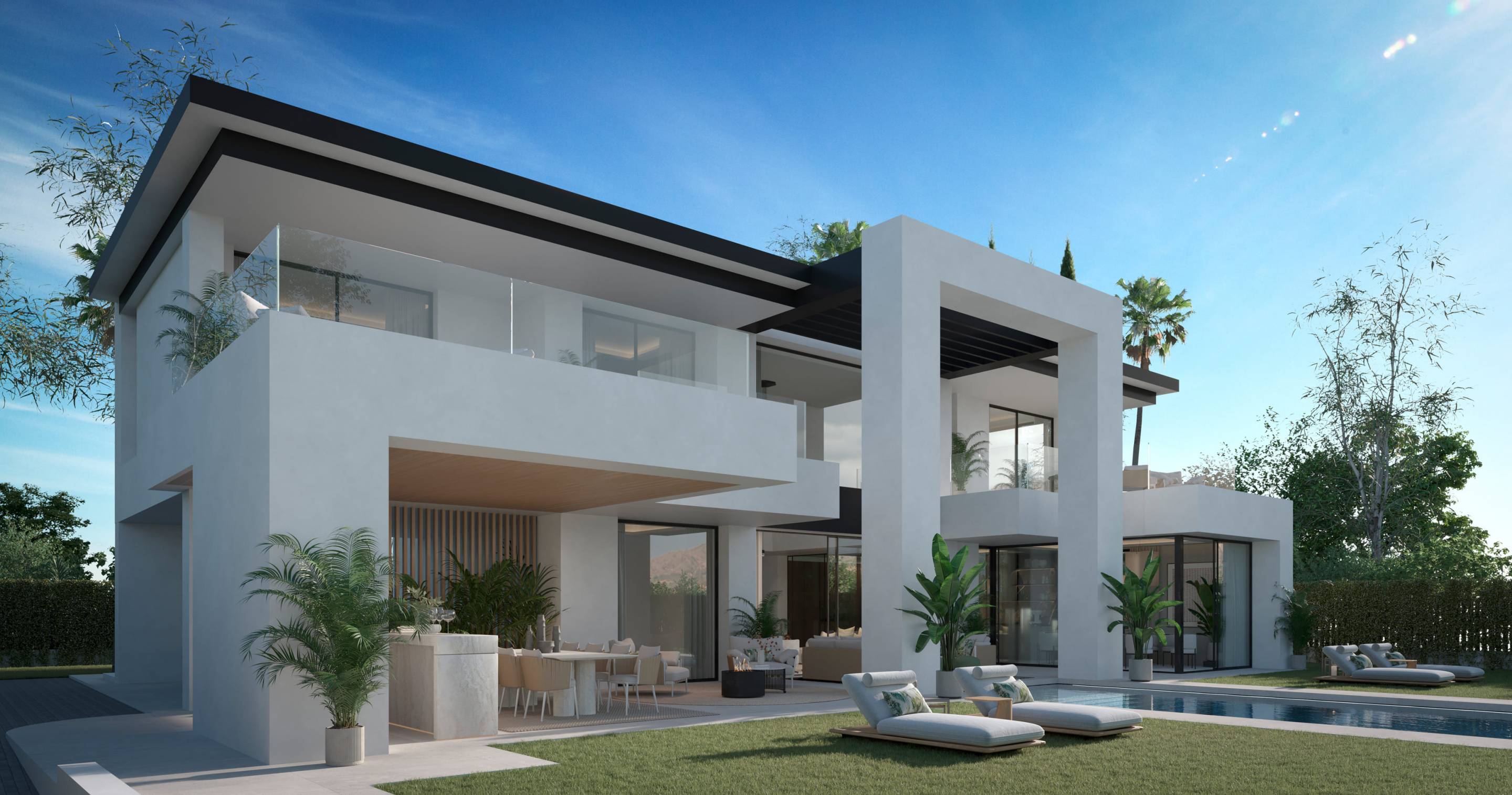 Street view or access road to villa, Whater Gardens, Estepona