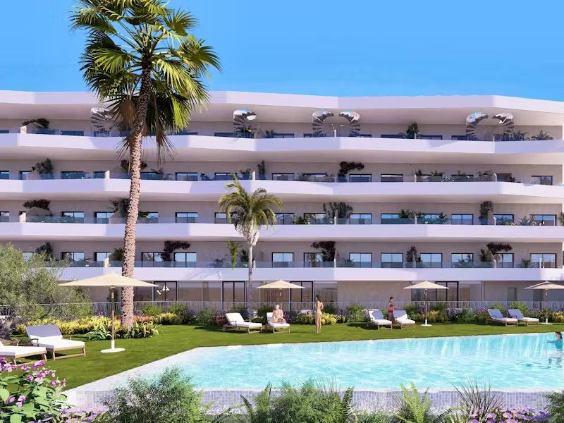 Living area in 2-bedroom penthouse, La Nucia Pueblo