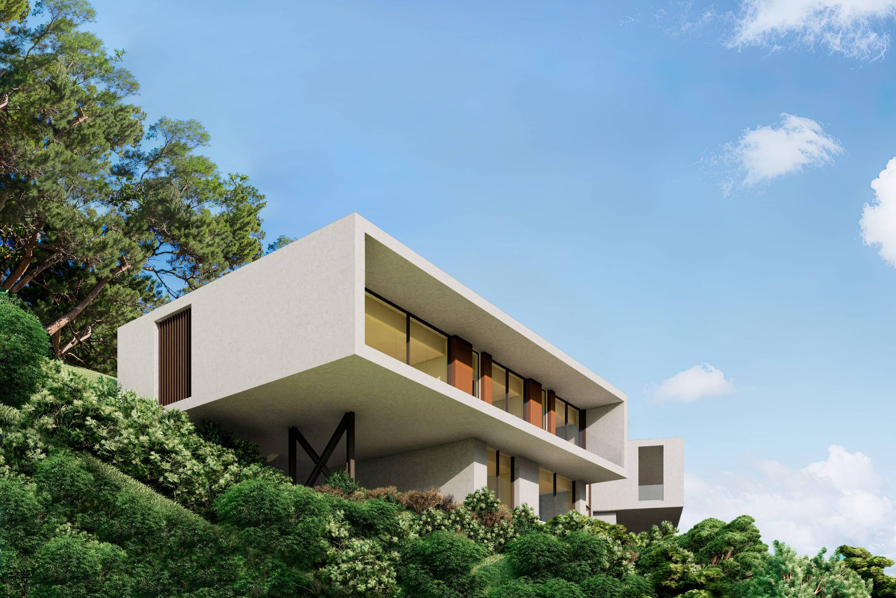 Pool area of new-build villa, Montemayor-Marbella Club, Benahavis