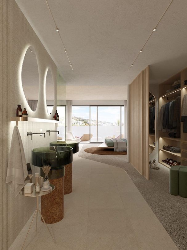Communal pool and jacuzzi area
