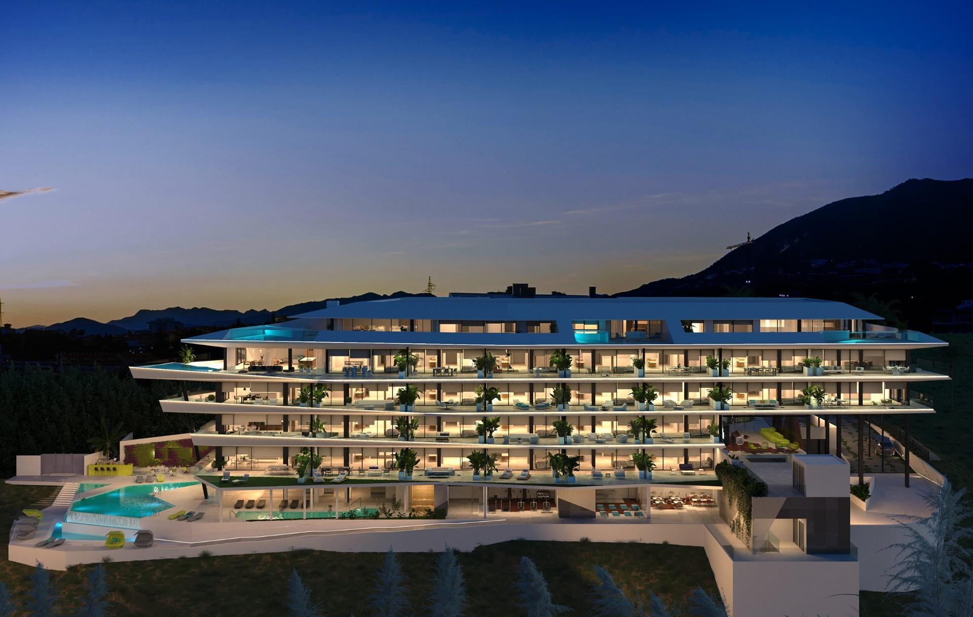 Terrace area of penthouse on fourth floor, Carvajal, Fuengirola