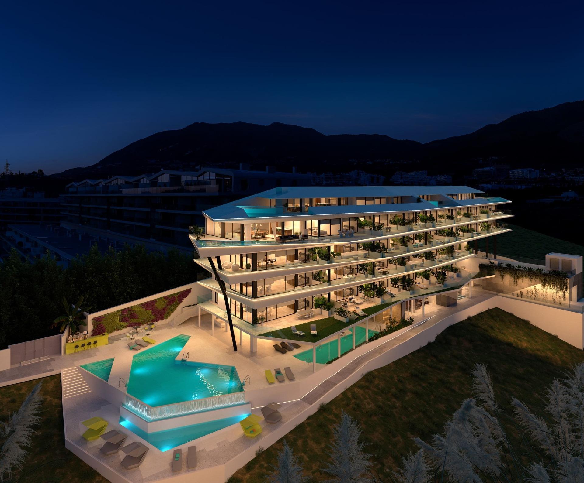View from penthouse terrace in Carvajal, Fuengirola