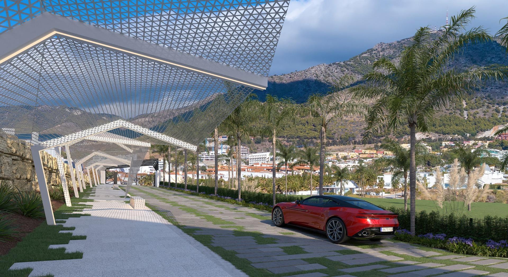 Underground parking space in penthouse development, Carvajal, Fuengirola