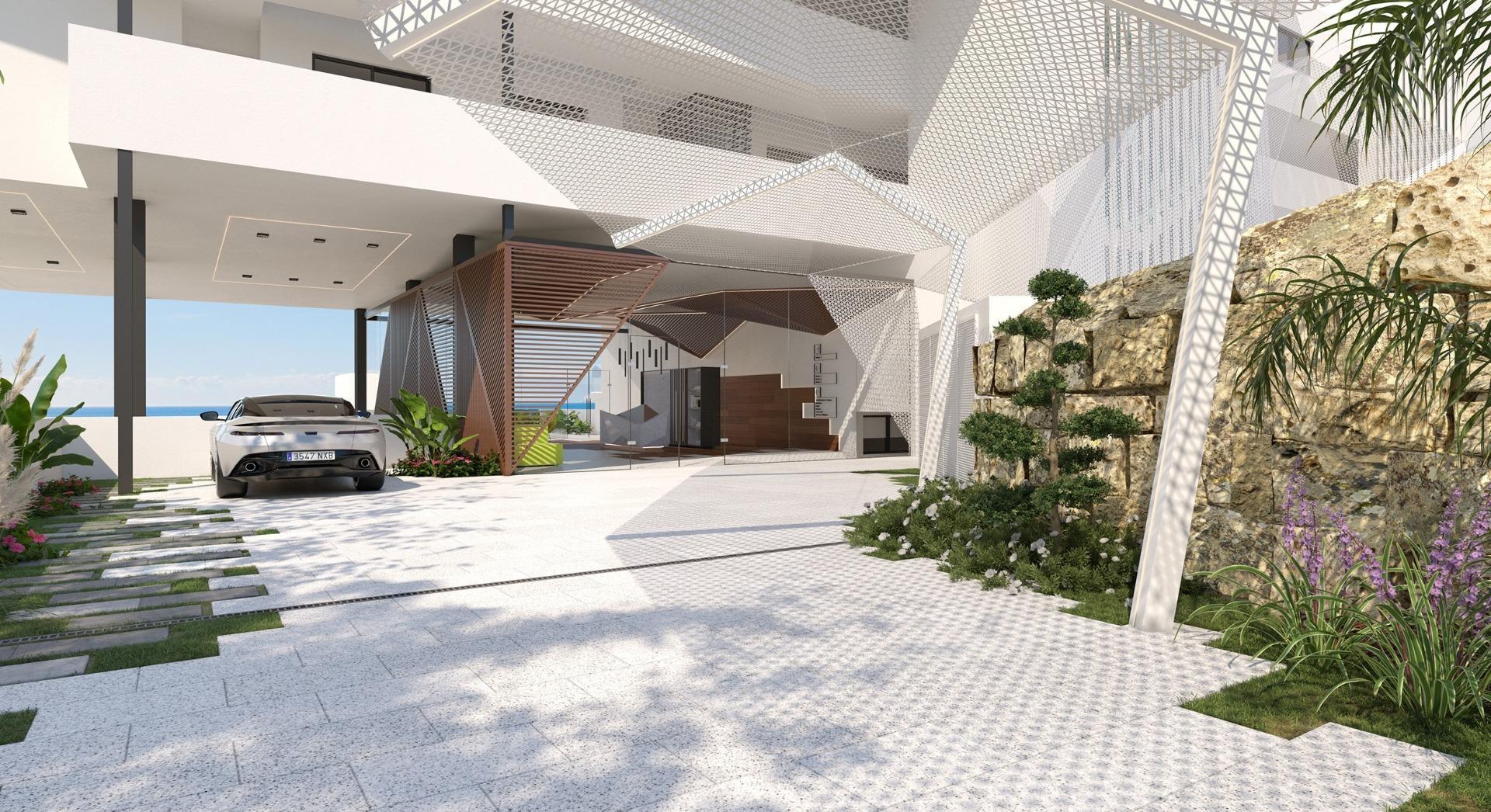 Floor plan of 3-bedroom penthouse, Carvajal, Fuengirola