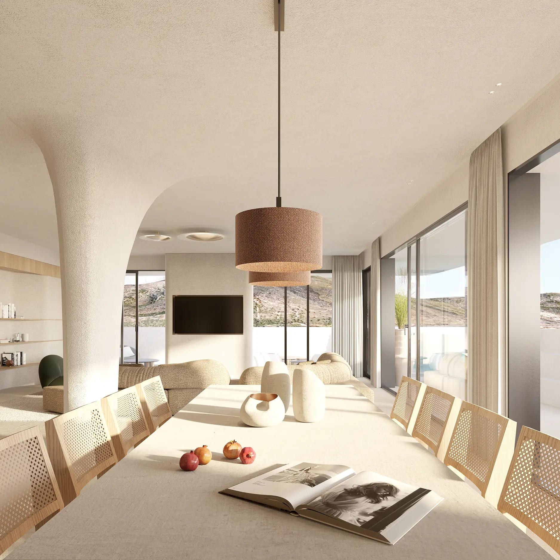 Floor plan of the 425 m2 penthouse