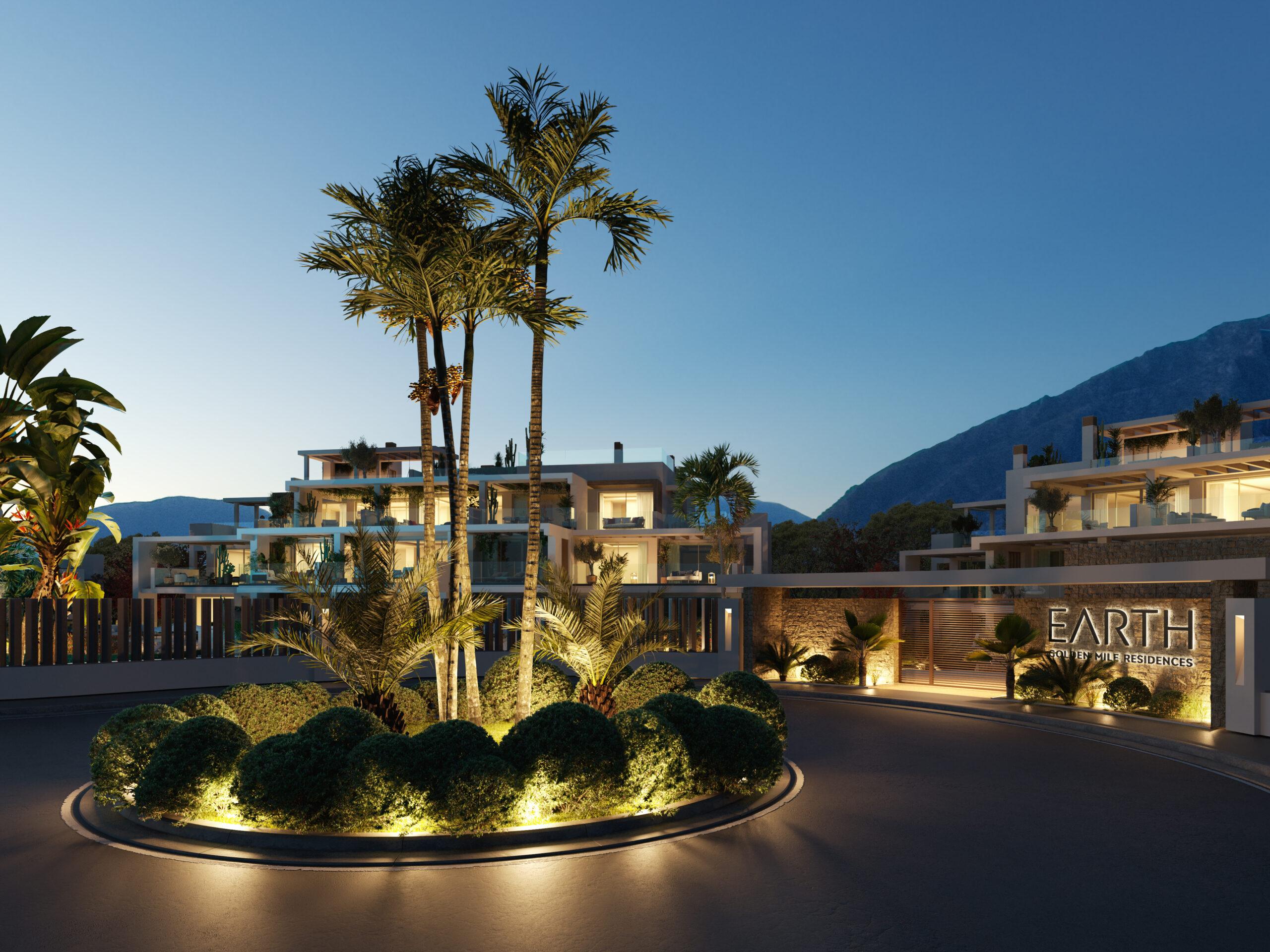 Private terrace off main living area, new-build penthouse, Lomas de Marbella Club