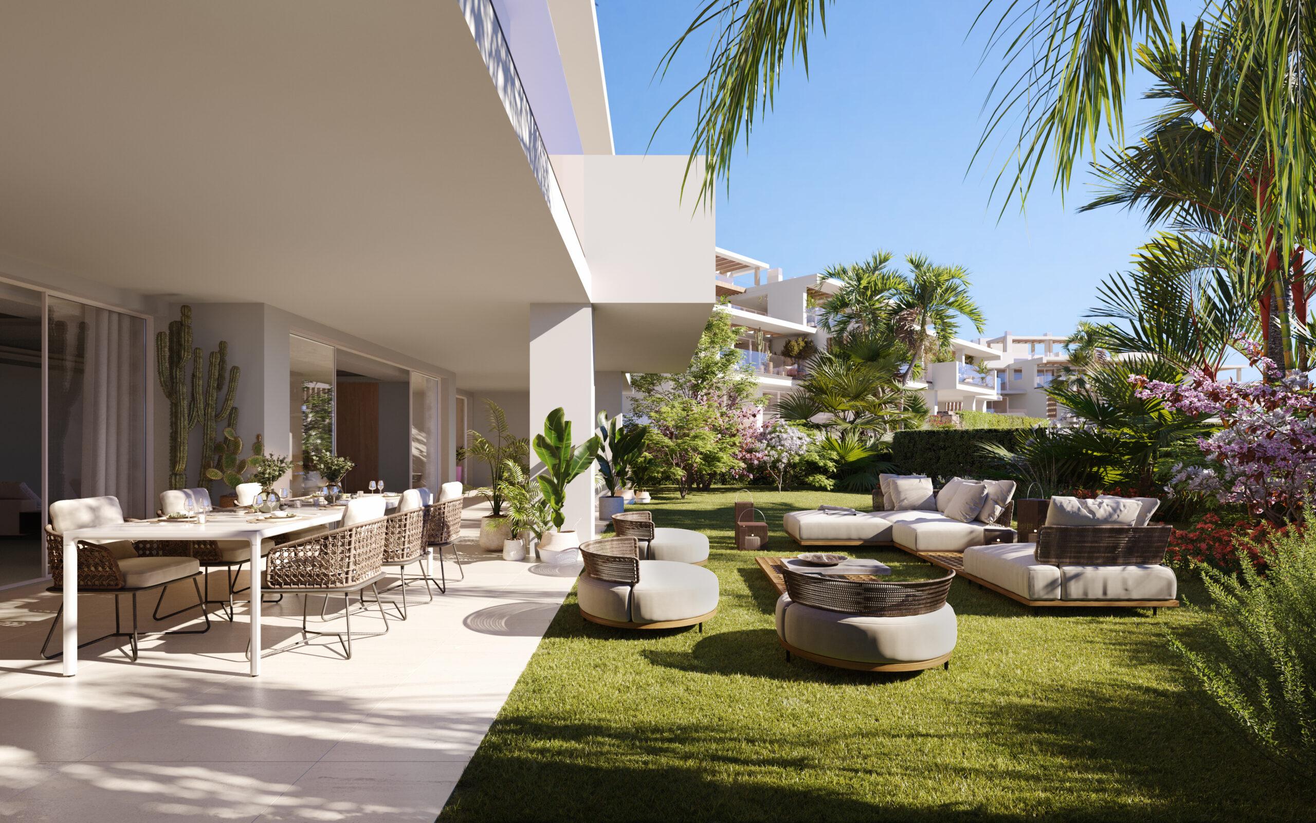 Rooftop solarium with views, 4-bedroom penthouse, Lomas de Marbella Club, Marbella