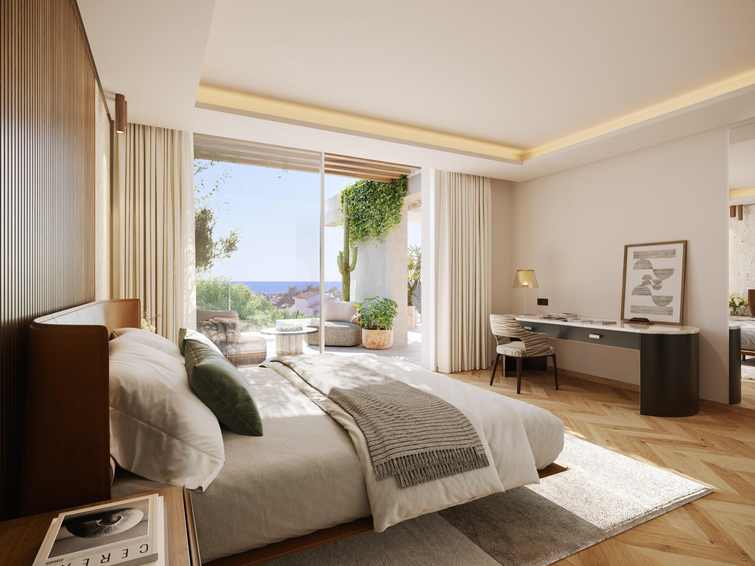 Second bedroom in 4-bedroom penthouse, Lomas de Marbella Club, Marbella
