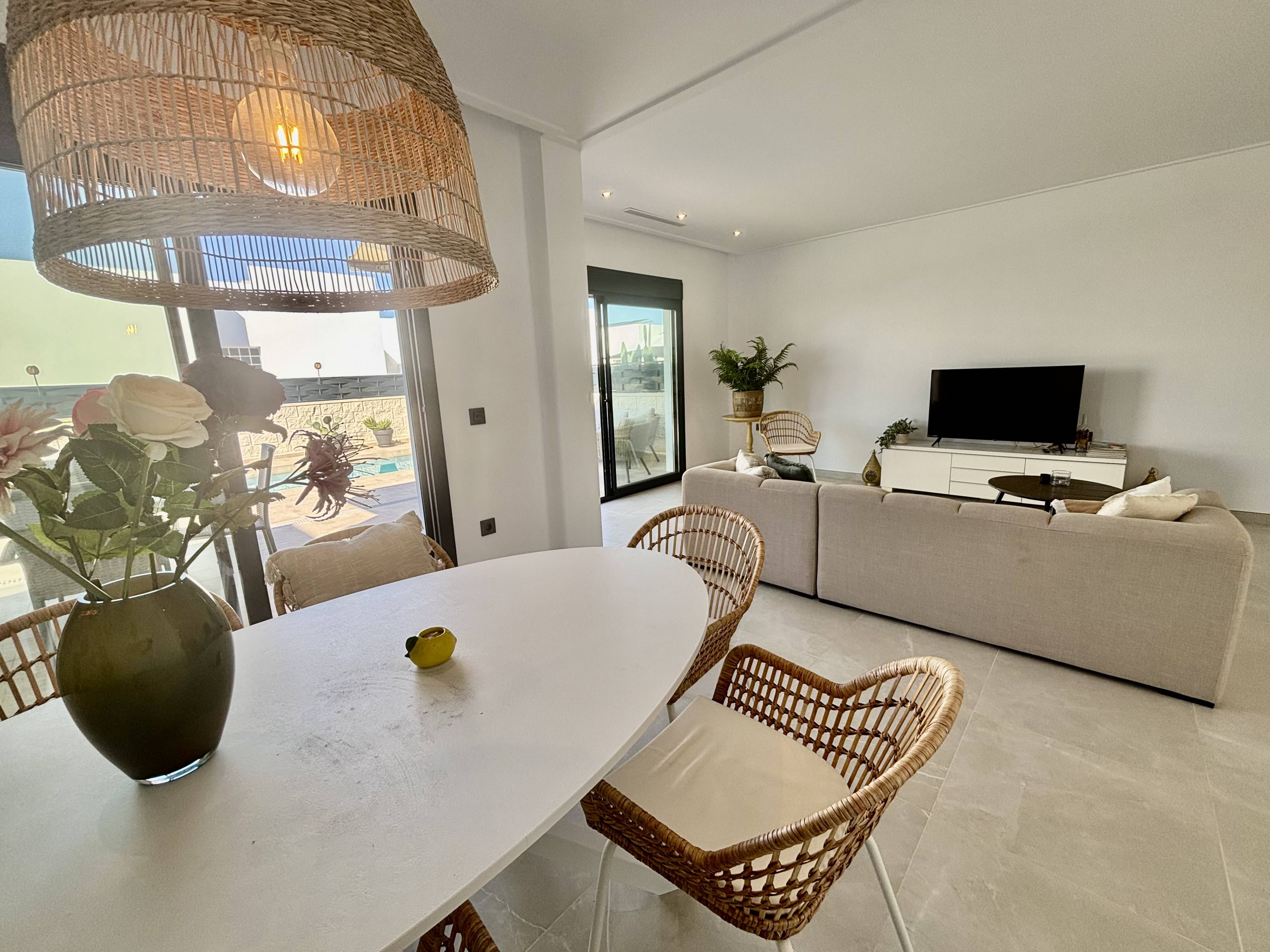 Hallway and staircase in new-build villa, Pueblo 4, Benijofar