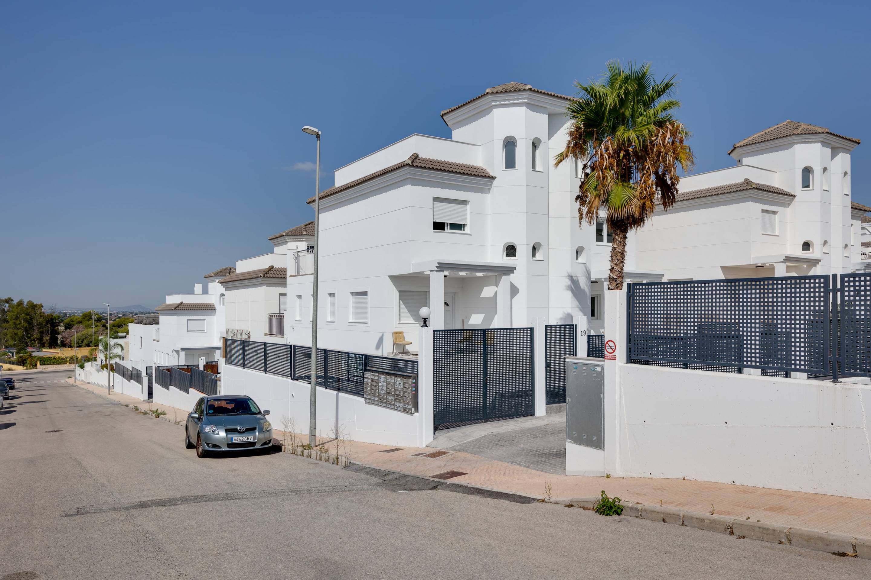 Communal pool area within the development in La Marina