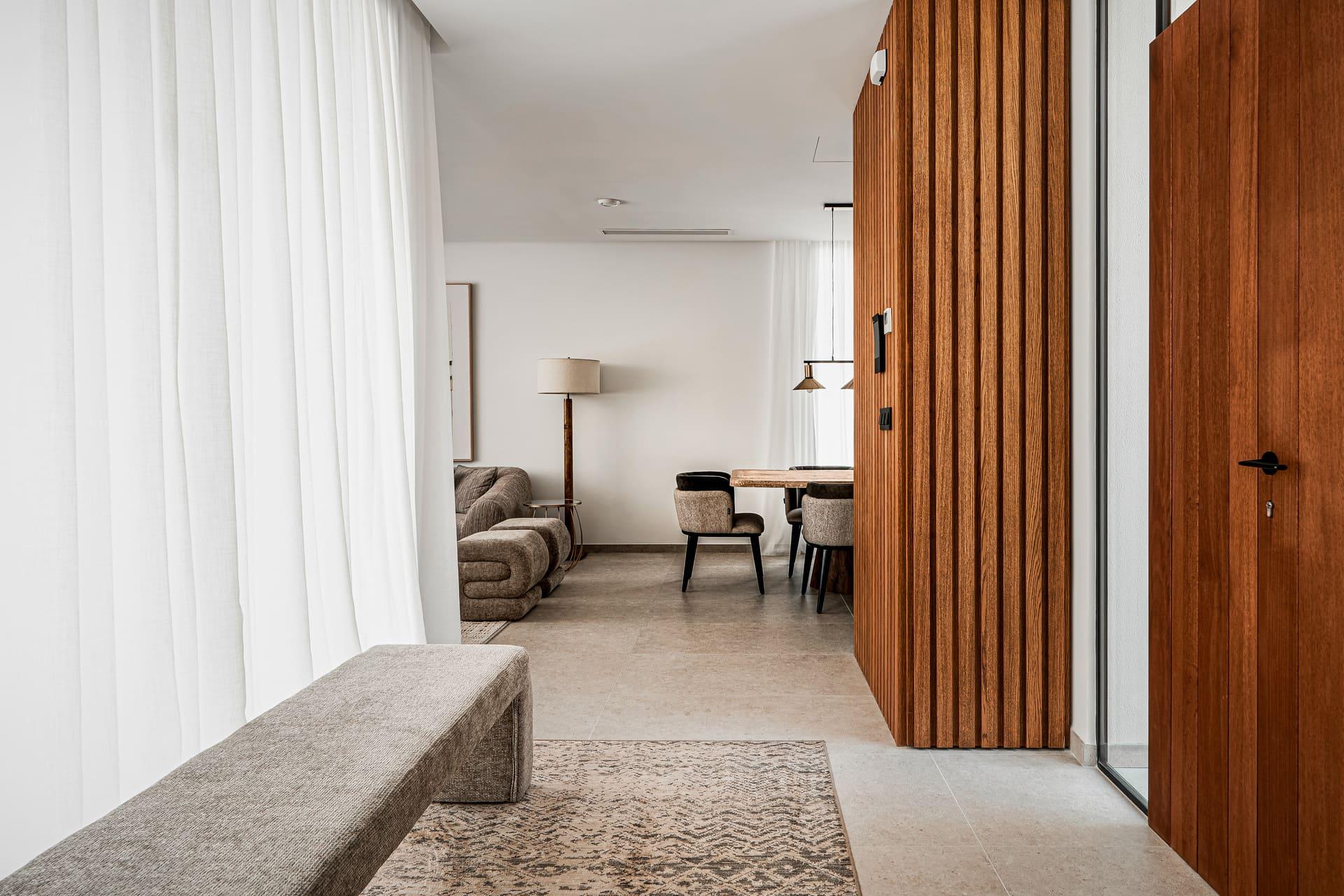 Interior hallway on upper floor, new-build villa in San Rafael, La Nucía