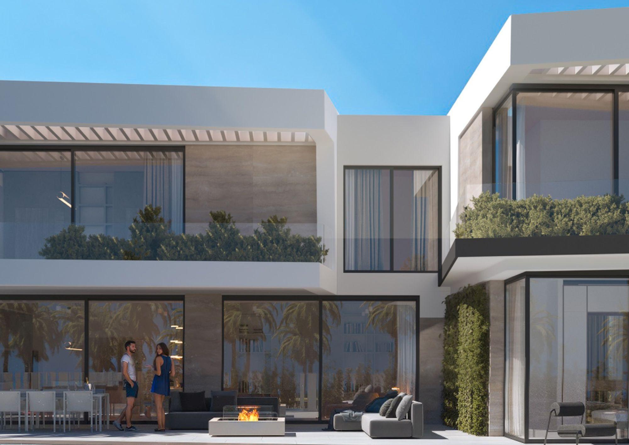 Living room with terrace access in new-build villa, Sitio de Calahonda