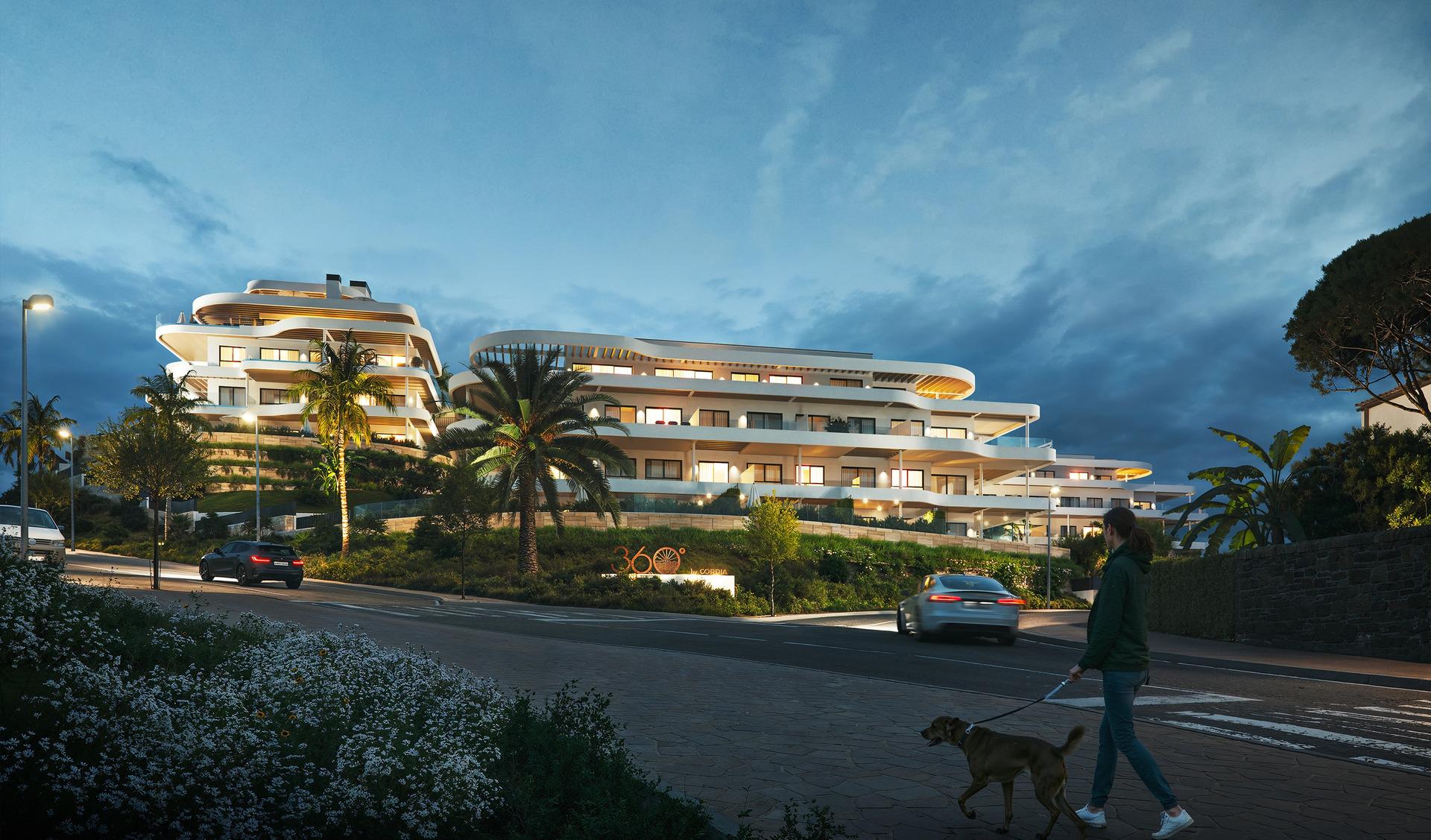 Apartment for sale in Cerros del Aguila, Mijas - hilltop development with sea views