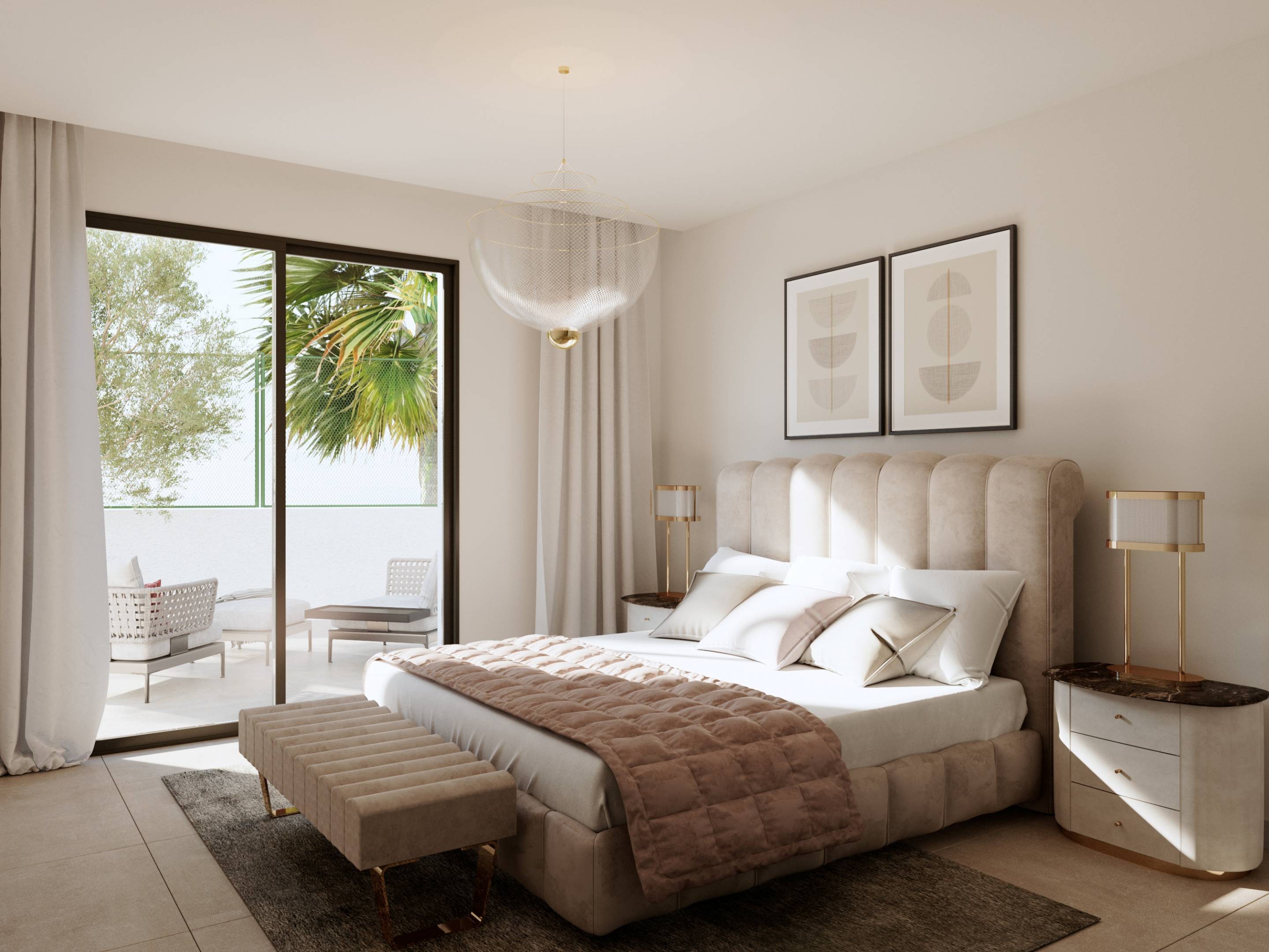 Main bedroom in 4-bedroom new-build villa, Golf Bahía, Finestrat