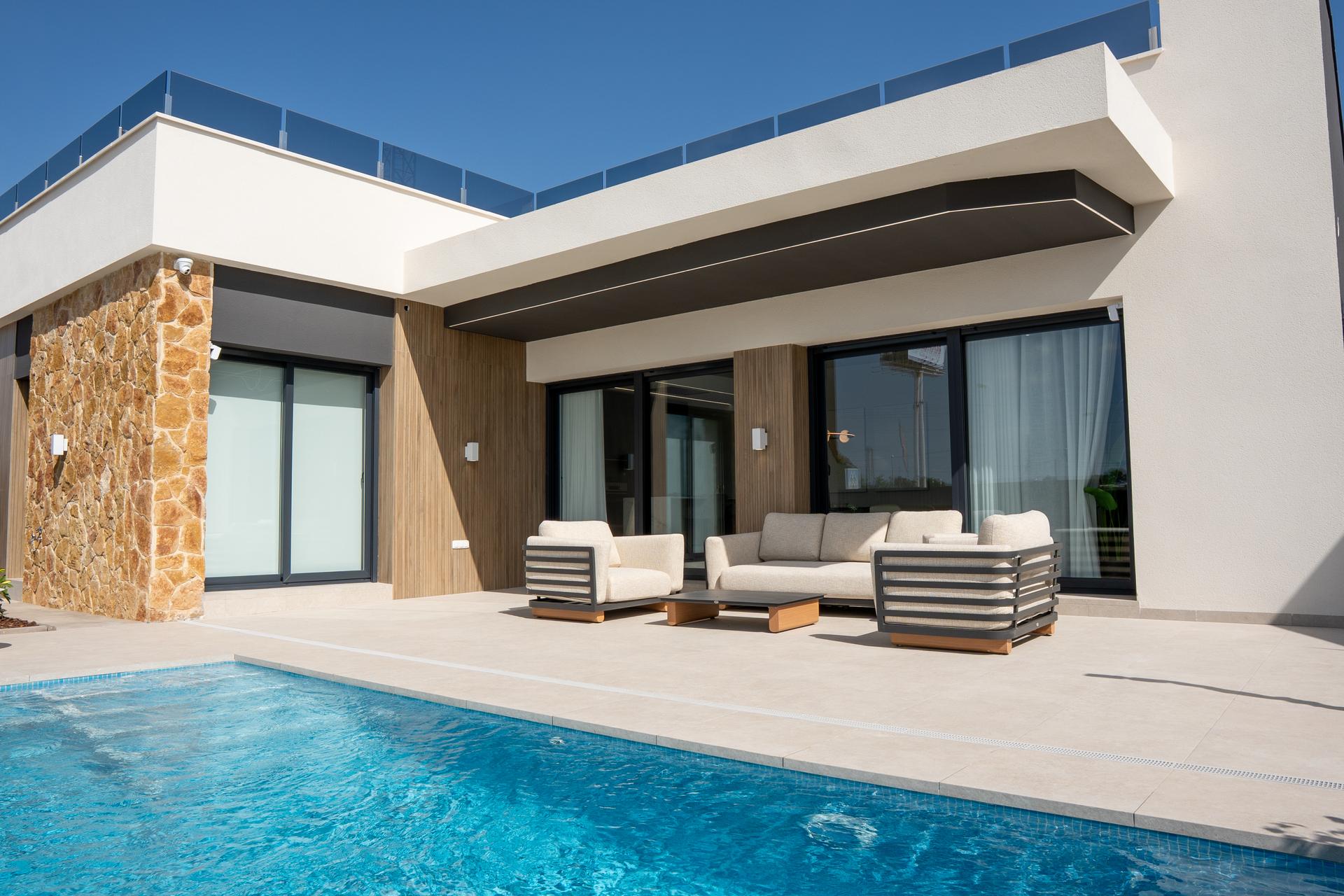 Roof-level views across residential area from solarium, Lo Marabú
