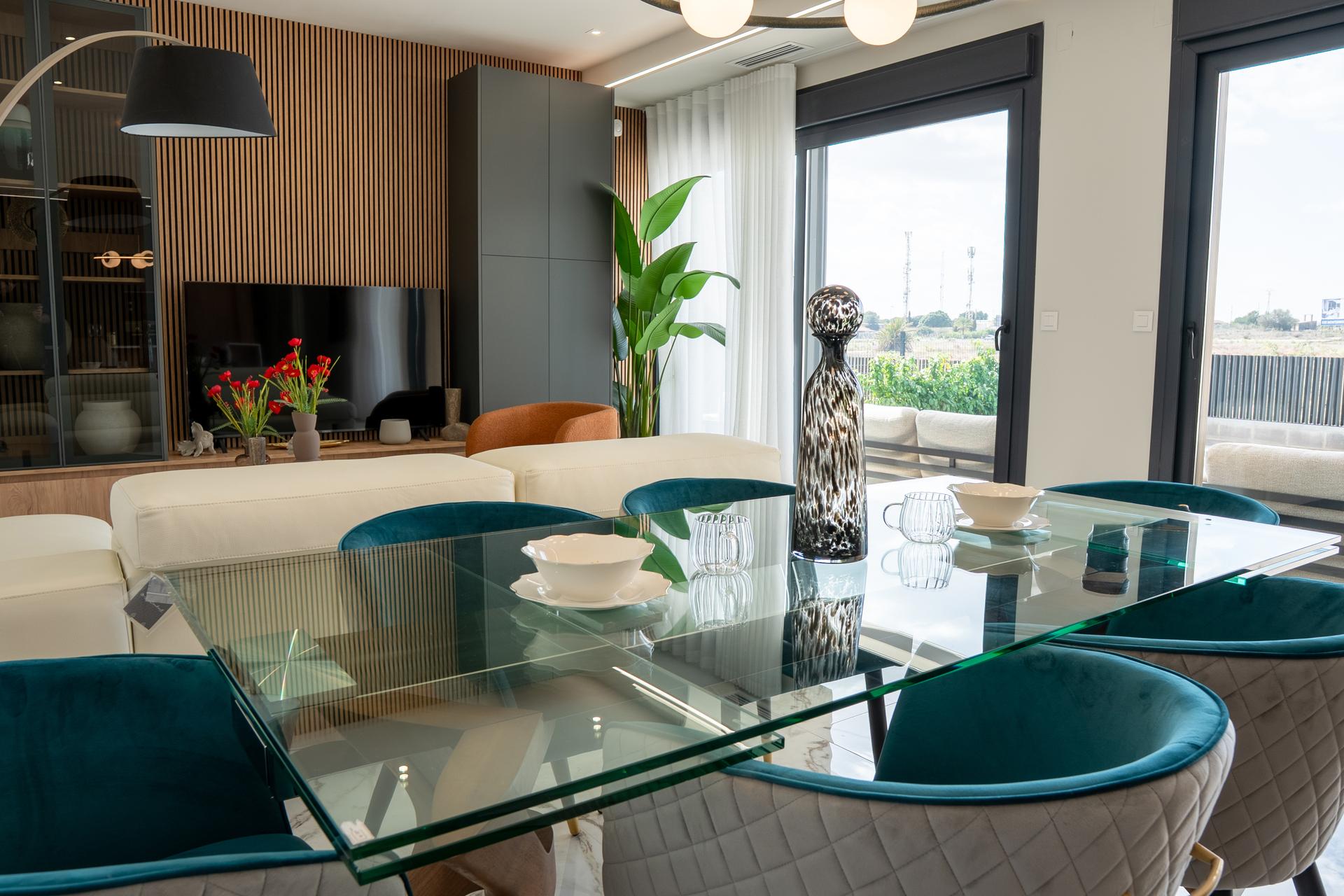 Kitchen worktop and fitted units in new-build villa, Lo Marabú, Rojales