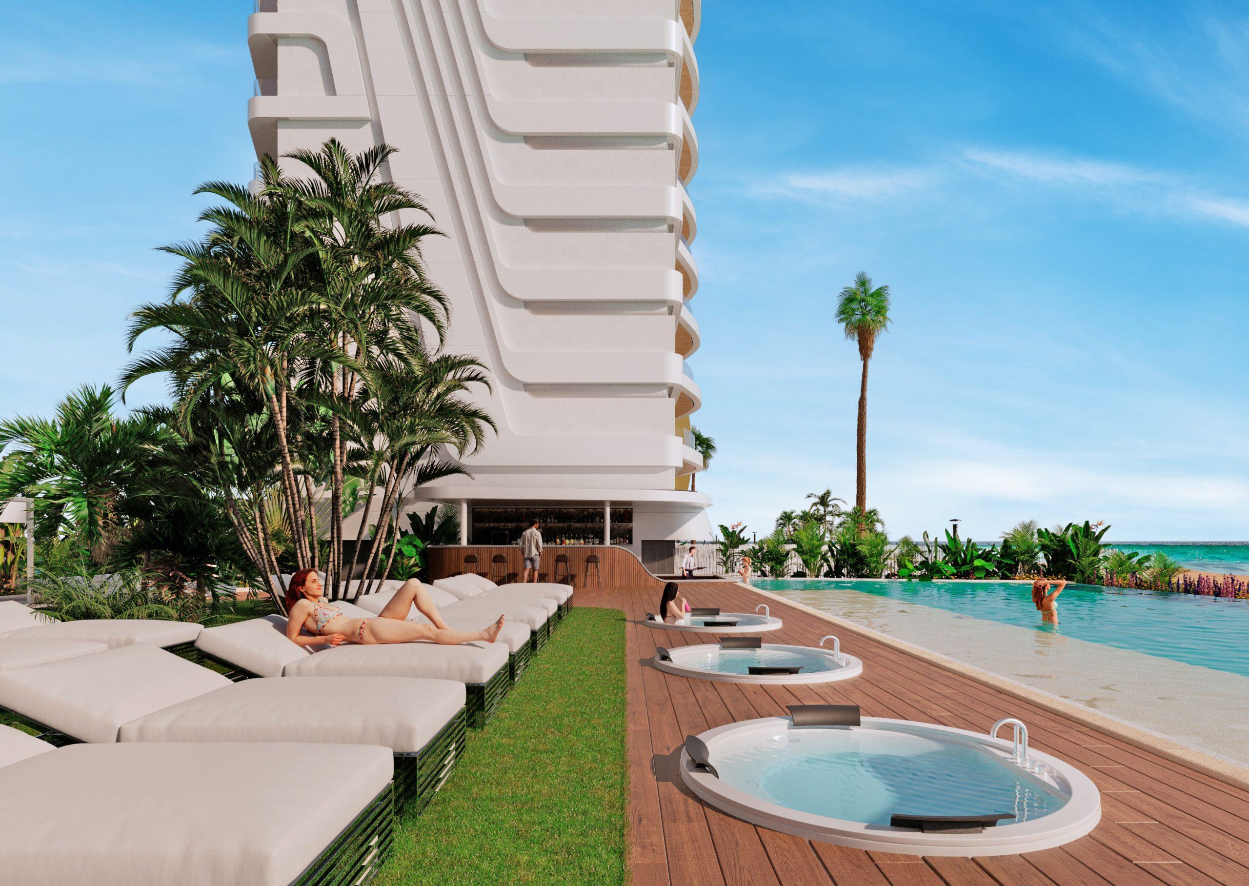 Spa area within the communal facilities