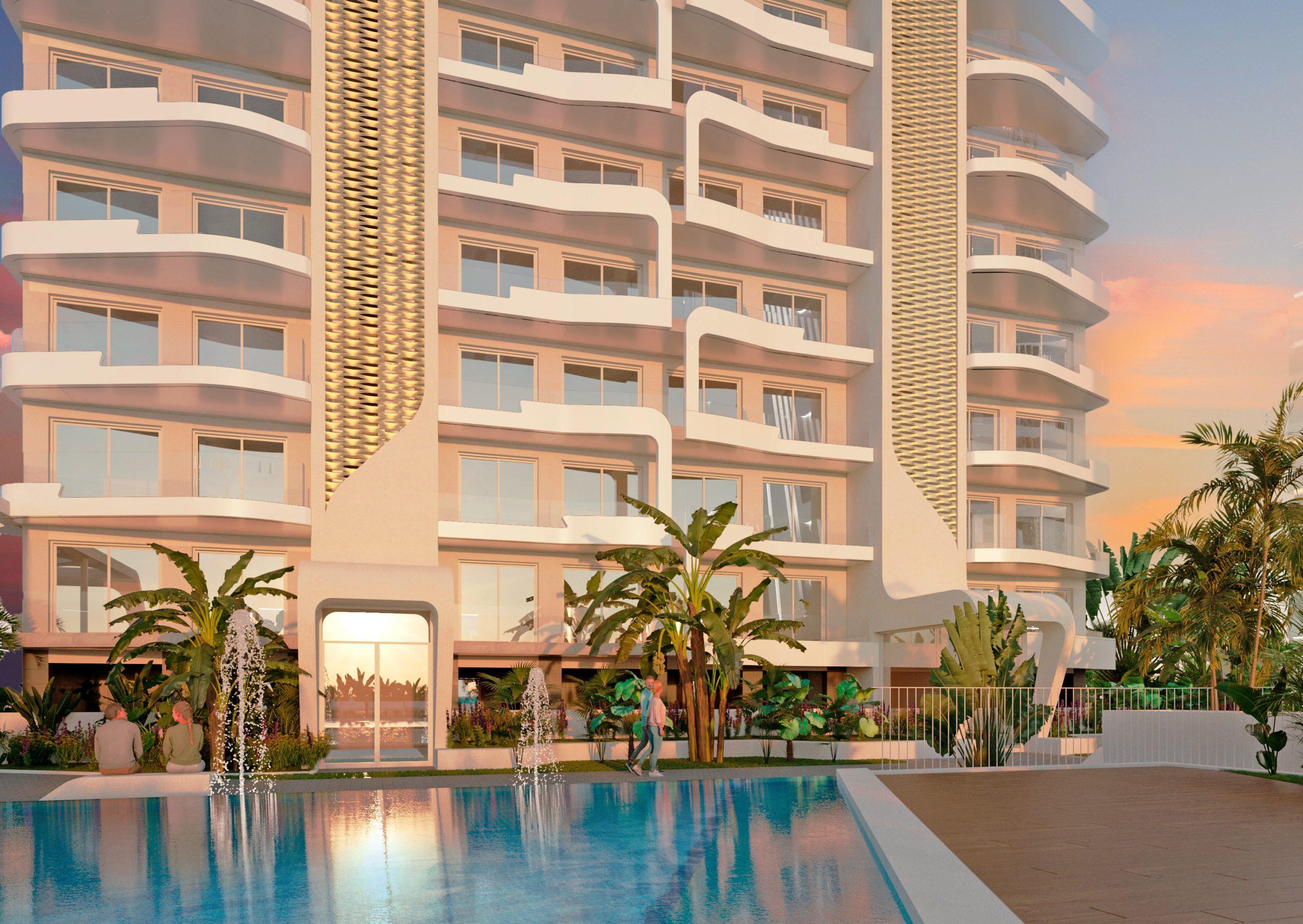 Living area in 3-bedroom penthouse, Playa del Esparto-Veneziola