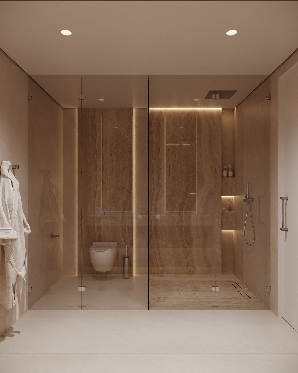 Bathroom with double vanity in 3-bedroom apartment, Nueva Milla De Oro