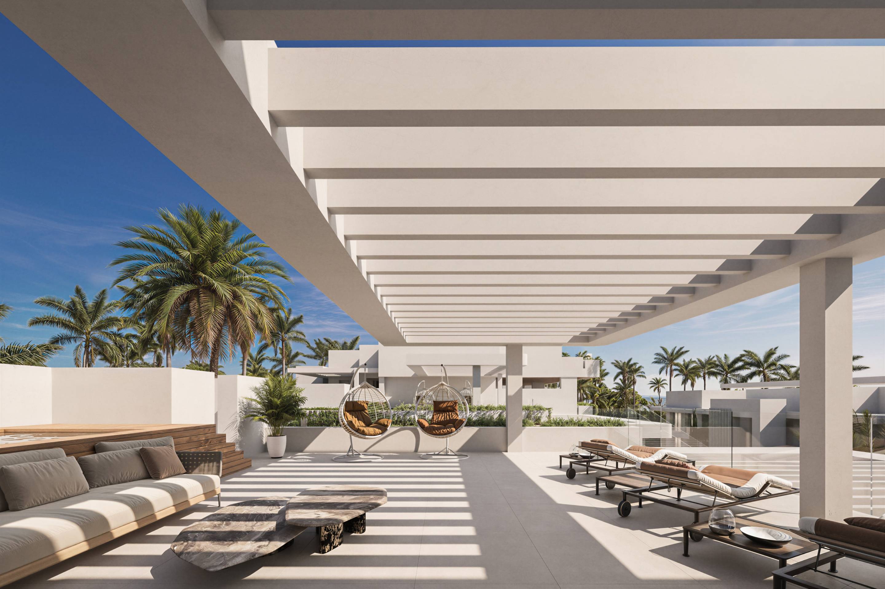 Open-plan living and dining area in 2-bedroom apartment, Nueva Milla De Oro