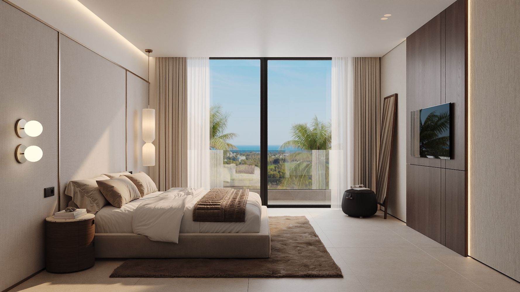 Communal landscaped area in new-build development, Nueva Milla De Oro
