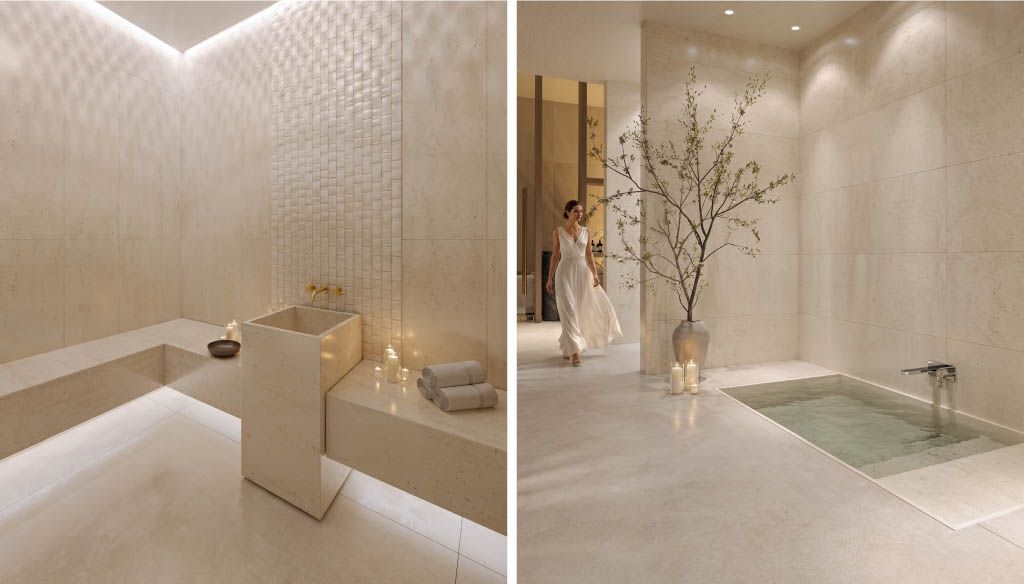 Bathroom vanity unit and basin, 3-bedroom penthouse, Nueva Milla De Oro