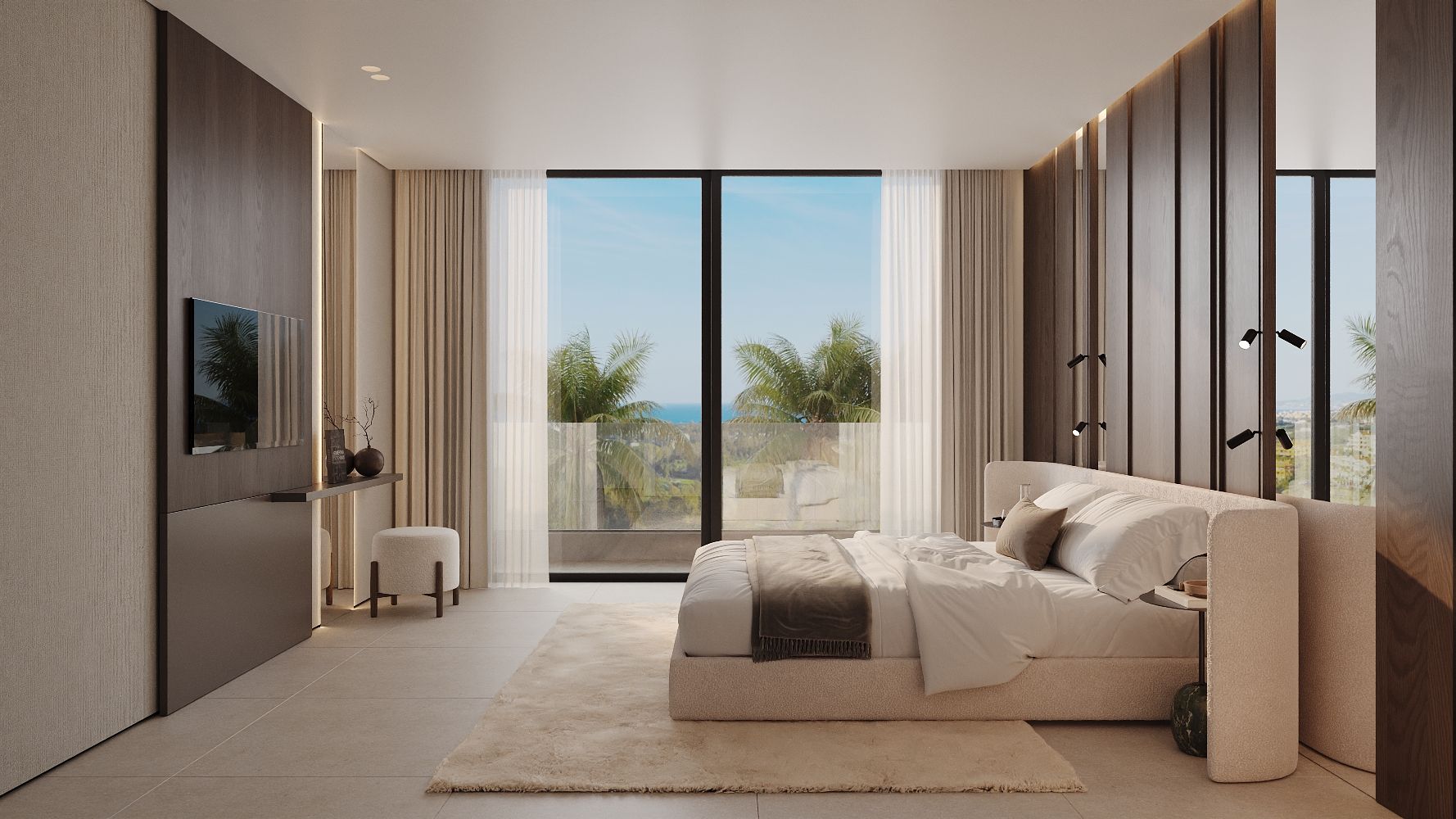 Communal entrance lobby, new-build development, Nueva Milla De Oro, Estepona