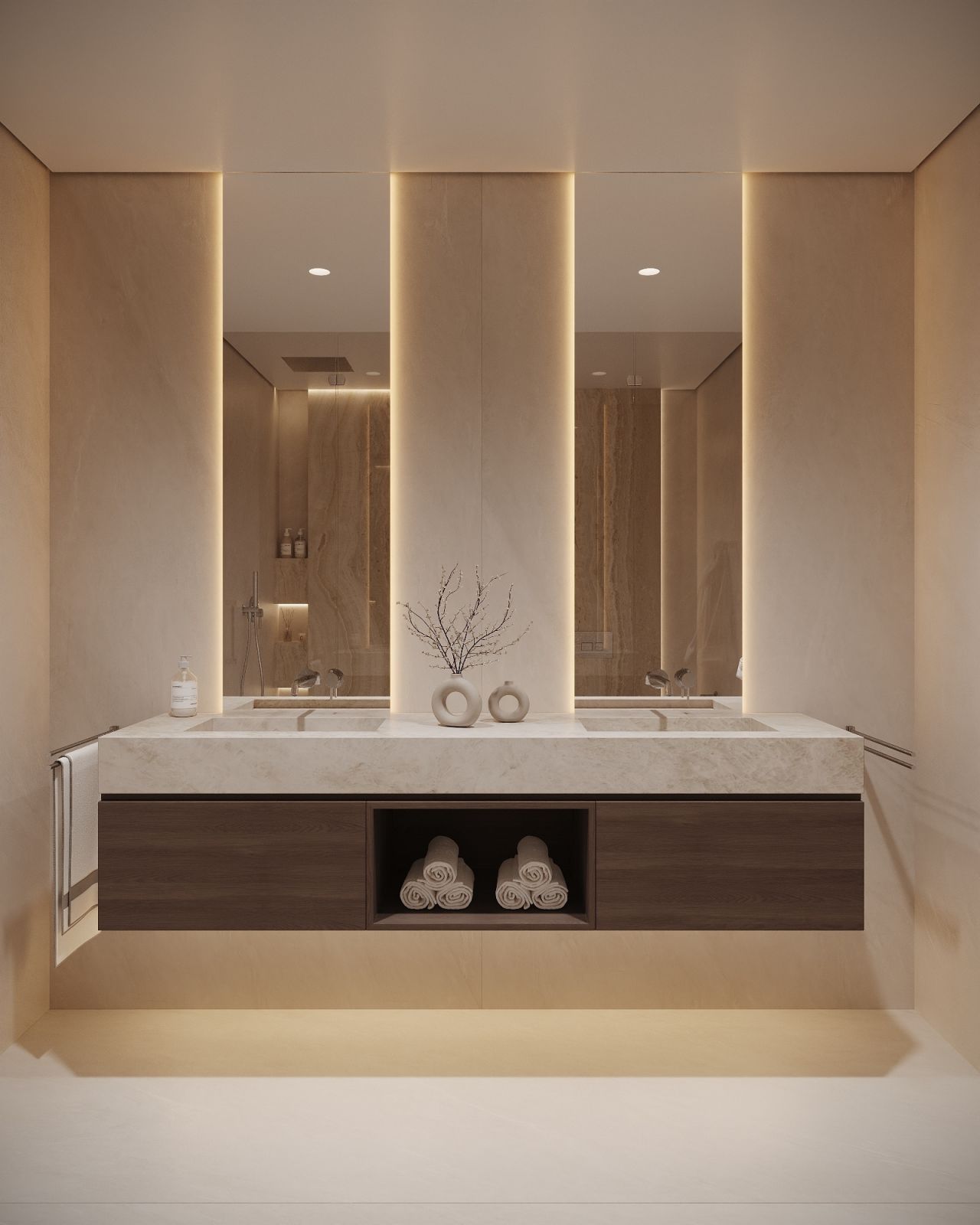 Communal entrance lobby of new-build building, Nueva Milla De Oro, Estepona