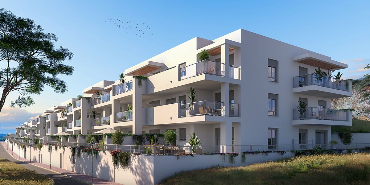 Penthouse for sale in Rancho Domingo, Benalmádena - exterior view of new-build development