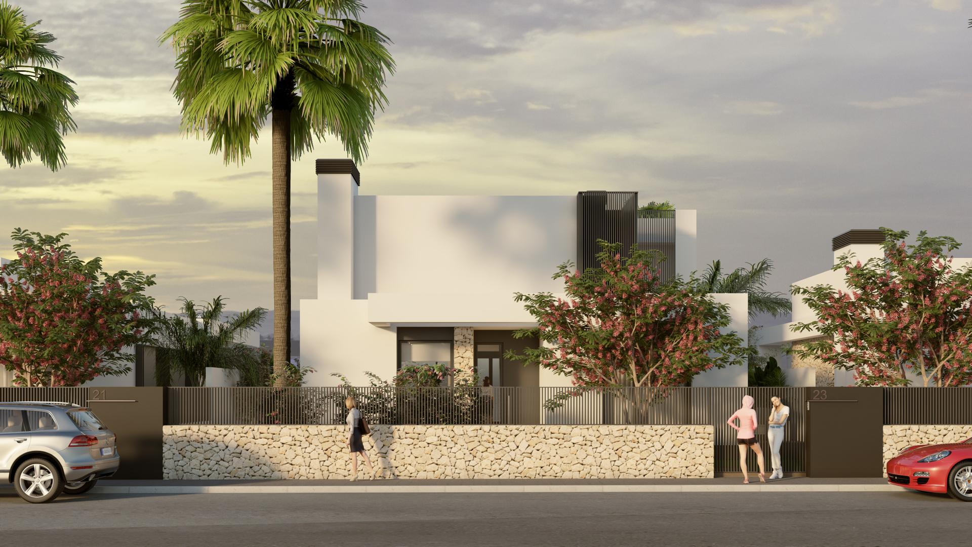 Entrance area of new-build villa, Algorfa
