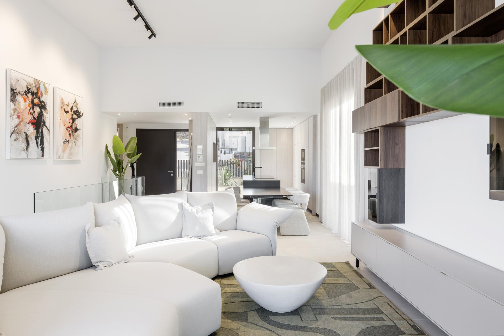 Interior detail of living space, 3-bedroom villa, Algorfa