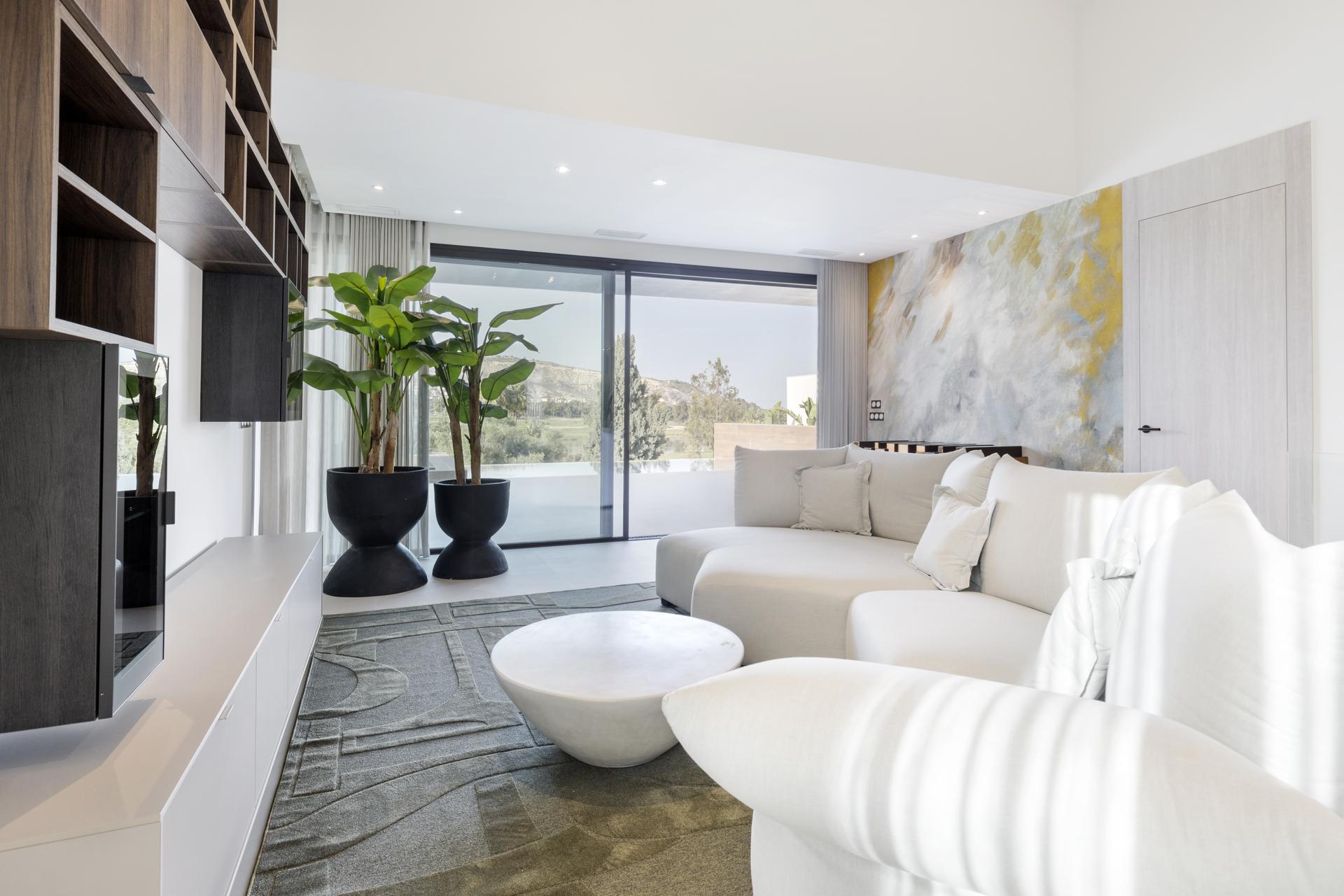 Ground floor exterior terrace area, new-build villa, Algorfa